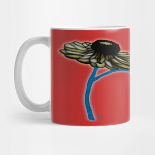 Black Daisy Mug